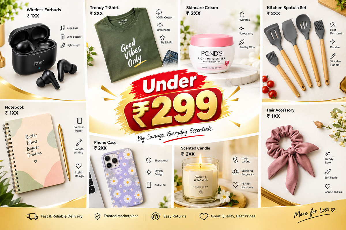 Under ₹299