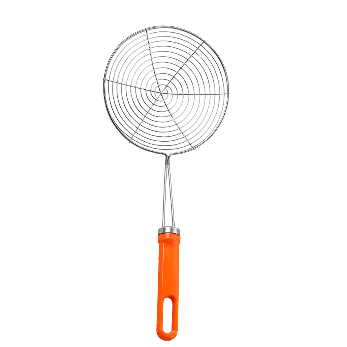 Stainless Steel Frying Strainer Spoon For Puri And Snack Draining (1 Pc 34 Cm)